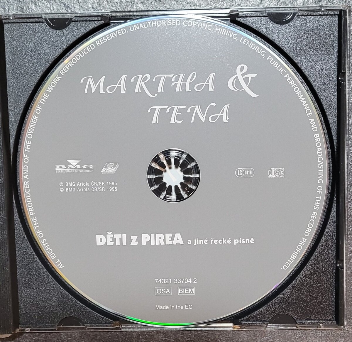 CD MARTHA A TENA - DĚTI Z PIREA - 3