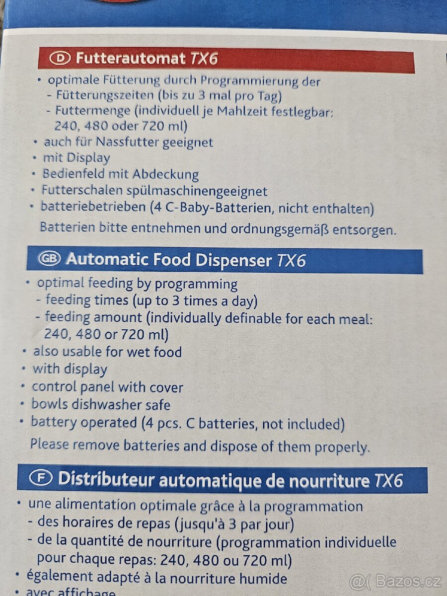 Automatické krmítko pro kočky a psy, štěně - 3