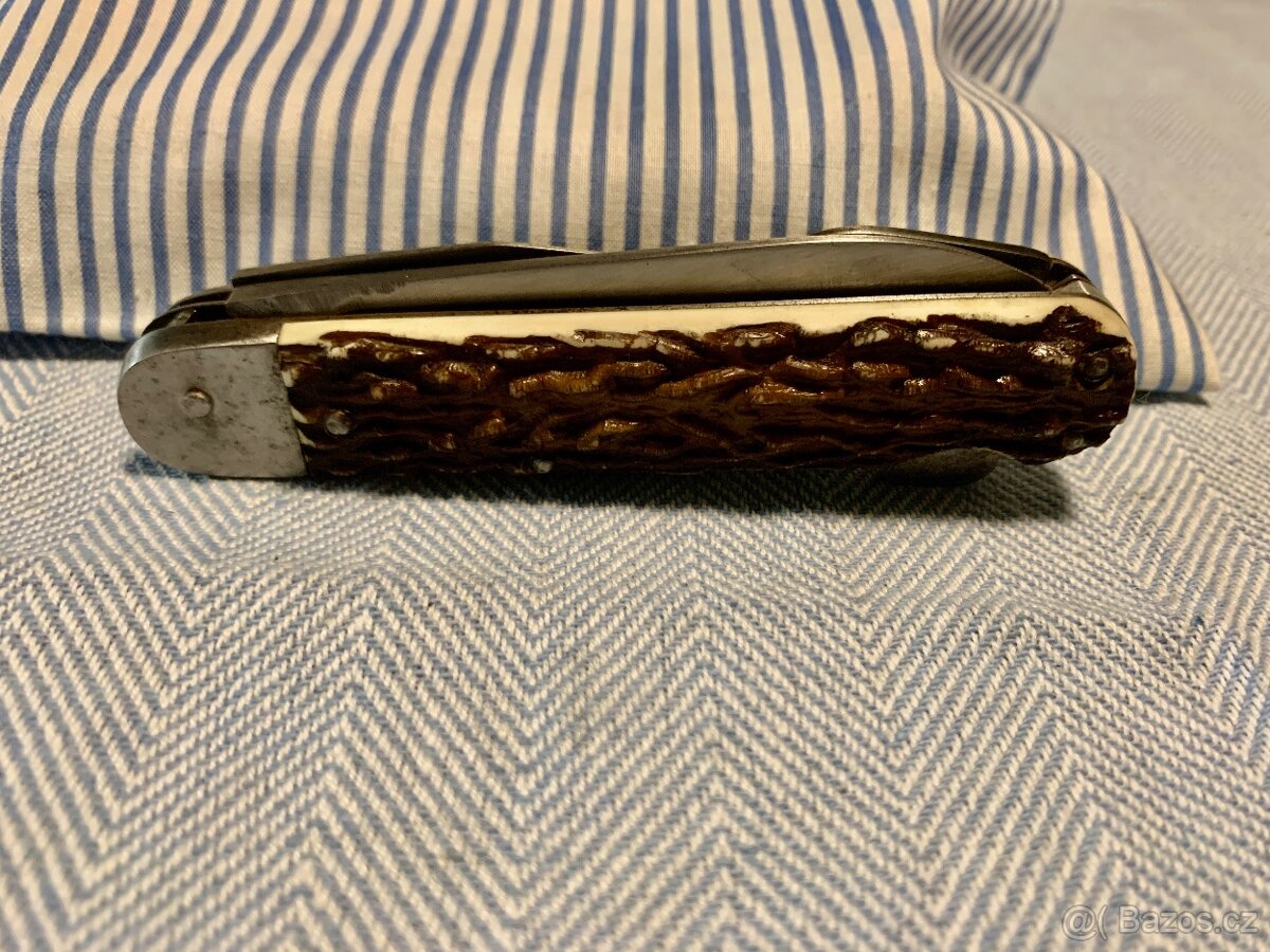 Mikov Fixír – lovecký kapesní nůž s vývrtkou, otvírákem .. - 3