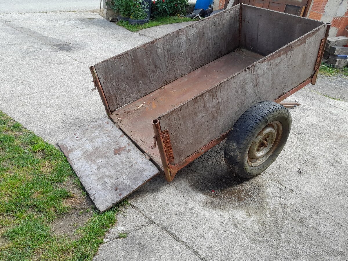 přívěsný vozík sklopny - 3