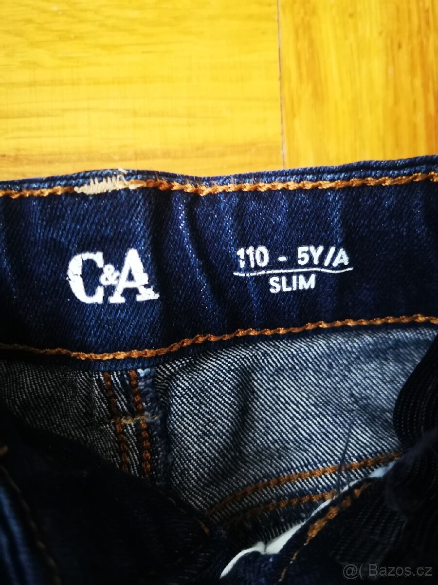 Dětské slim džíny vel. 110 - 3