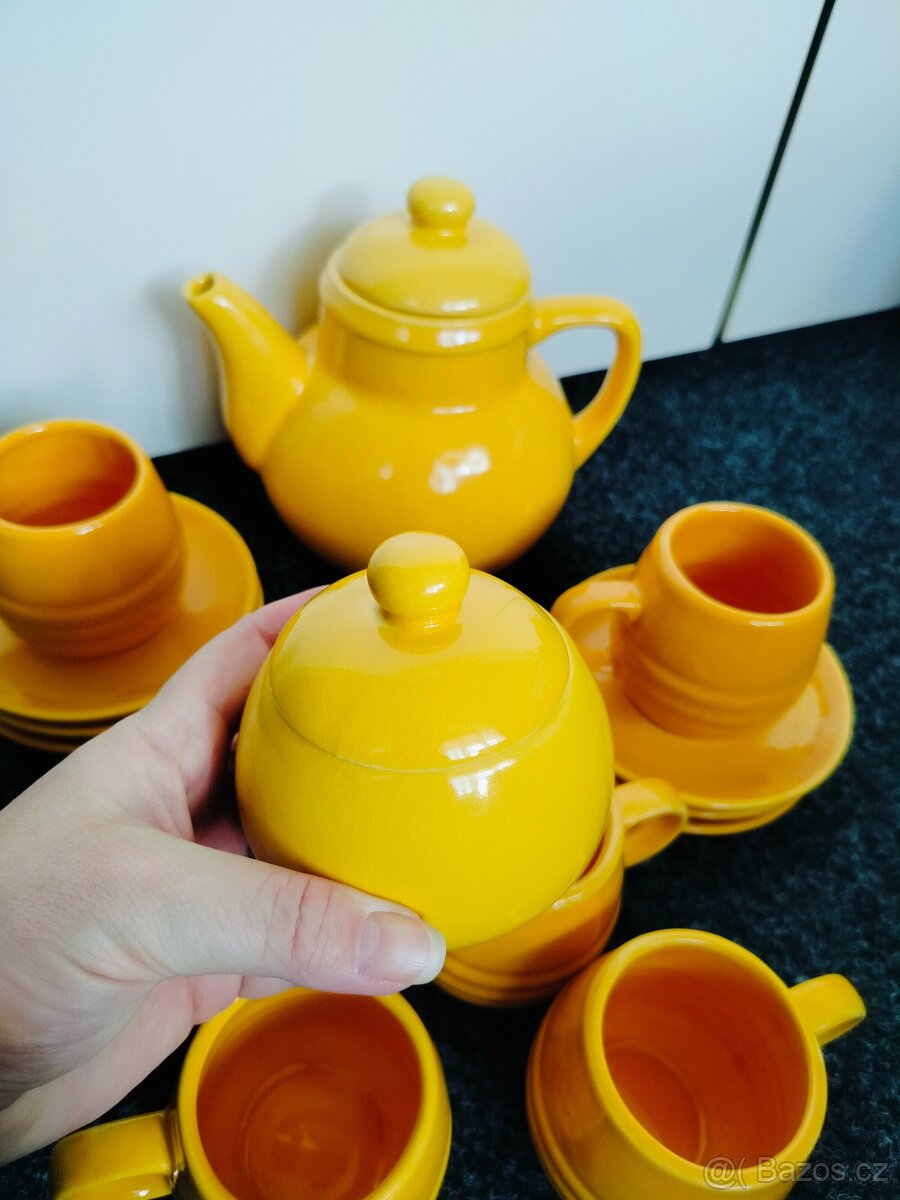 Žlutý čajový set - 3