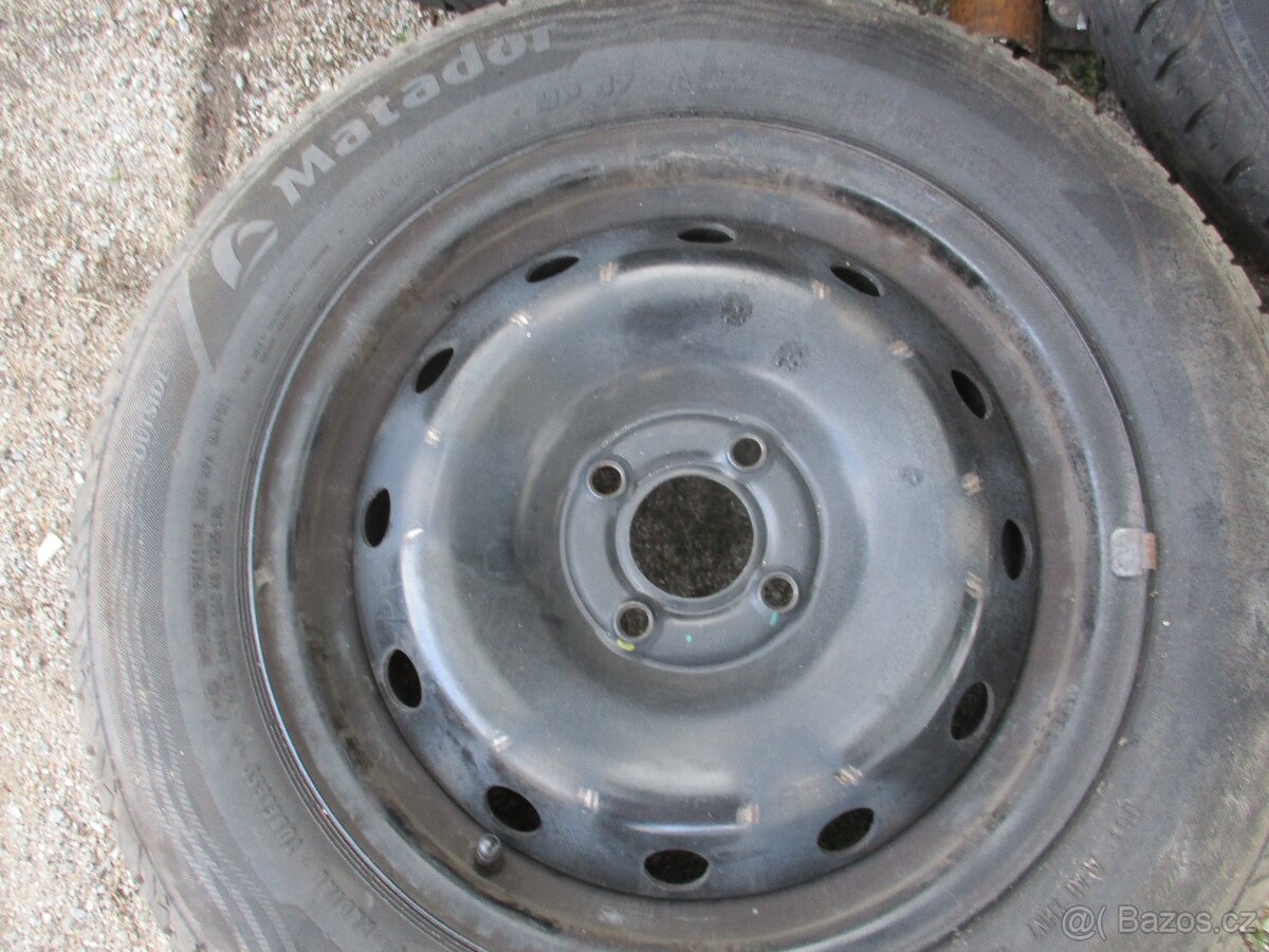 Rafky 4x100 R15 pneu letní 185/65 R15 - 3