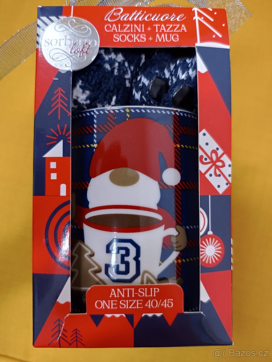 Ponožky a hrníček - NOVÁ dárková sada - 3