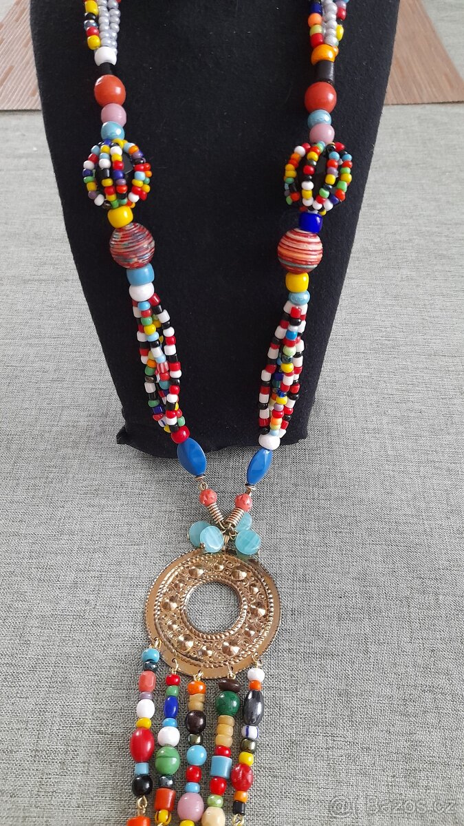 Korálkový náhrdelník ,mvrysava@seznam.cz ,bižuterie - 3