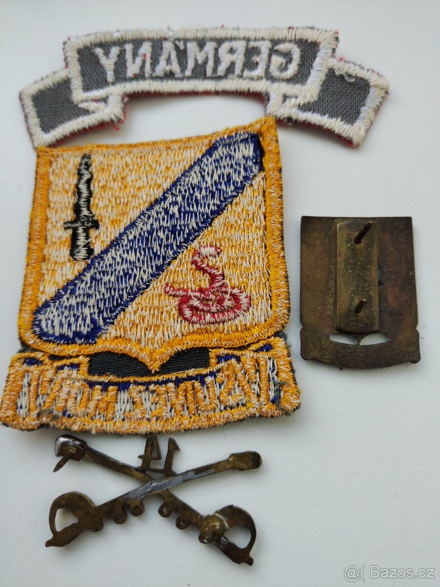 Originální důstojnické odznaky US army. - 3