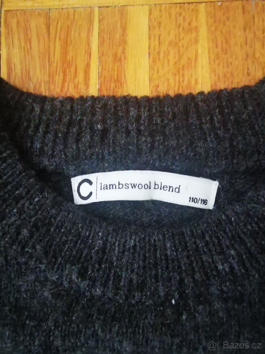 Dětský vlněný svetr 110/116 - 3