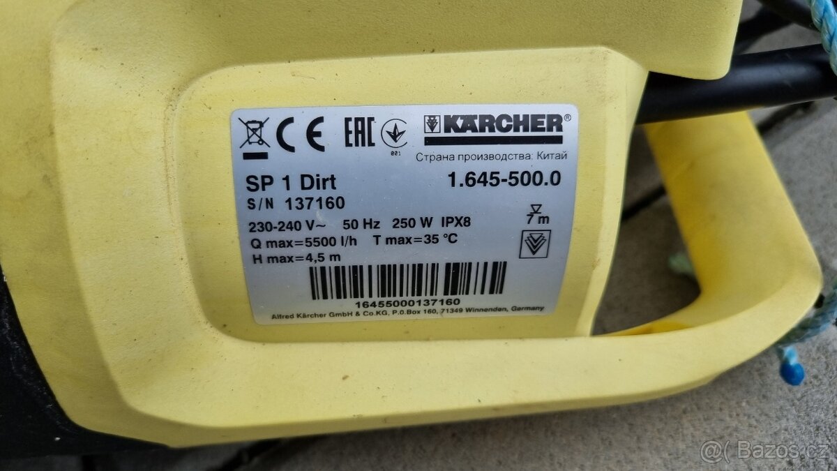 Čerpadlo Karcher SP1 Dirt - 3