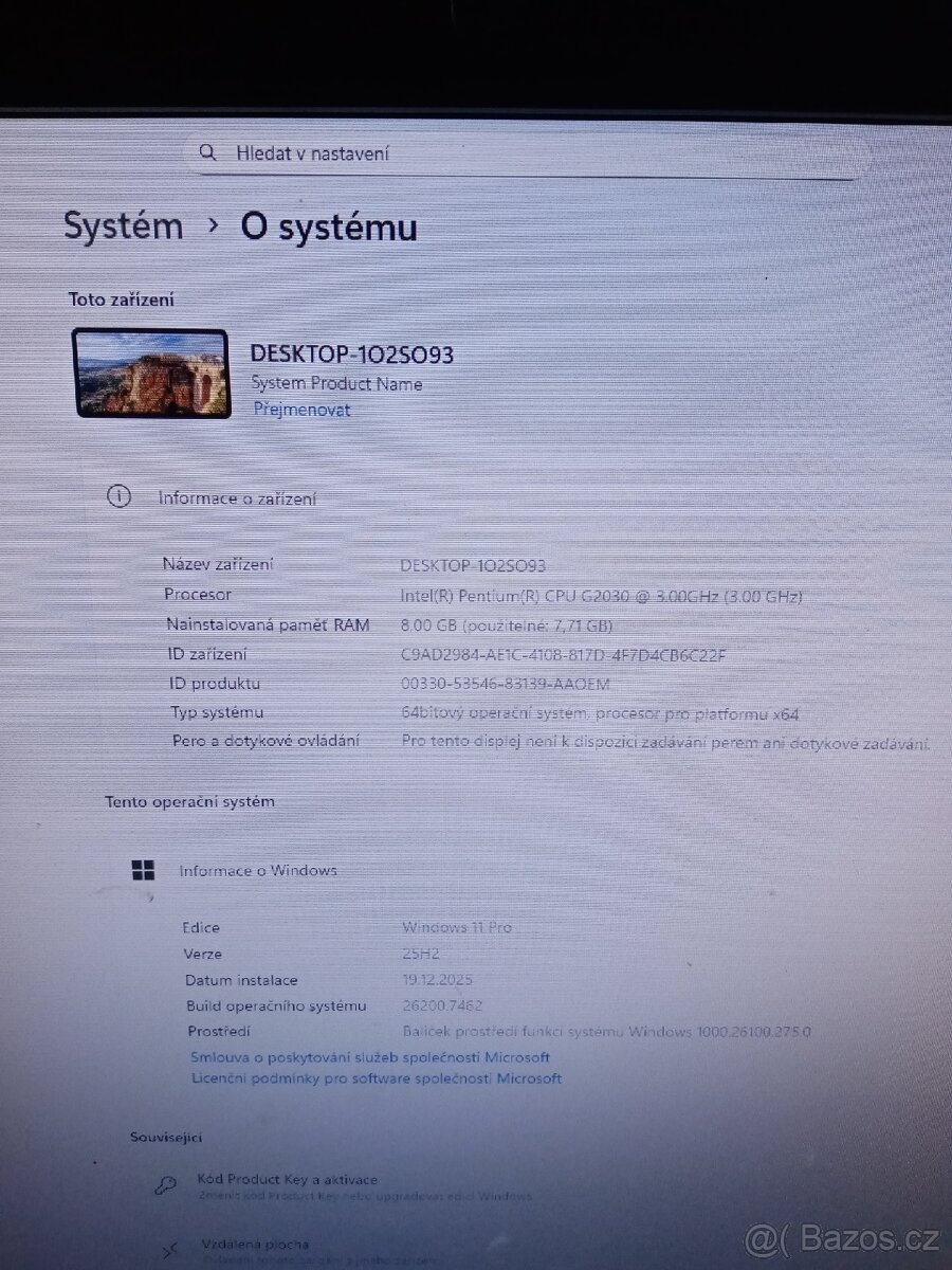 Kancelářské PC s SSD, Windows 11 a monitorem - 3
