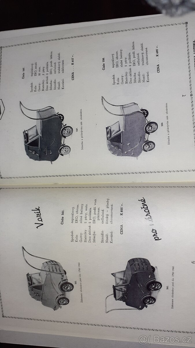 Kočárek katalog kočárků 1939 - 3