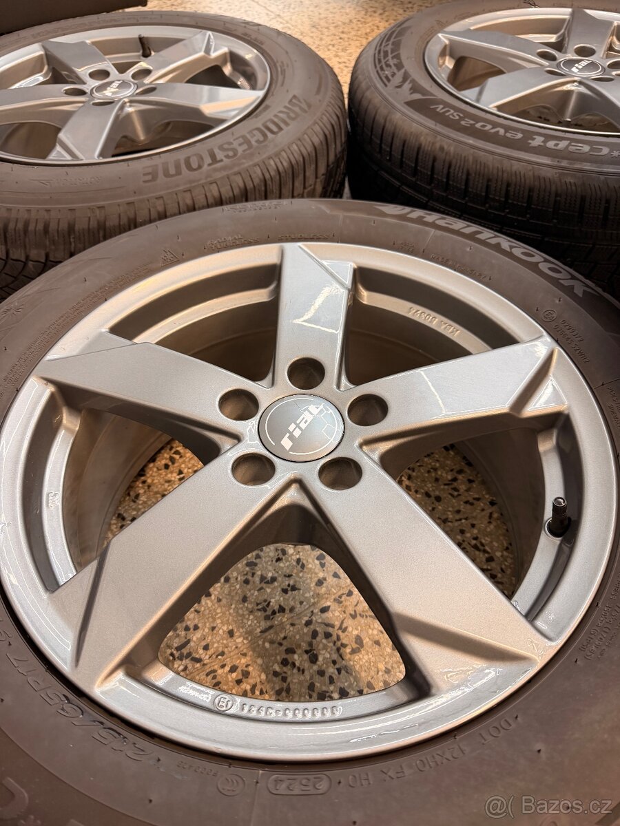 ALU kola Rial 5x112 R17 zimní pneu 215/65 R17 - 3