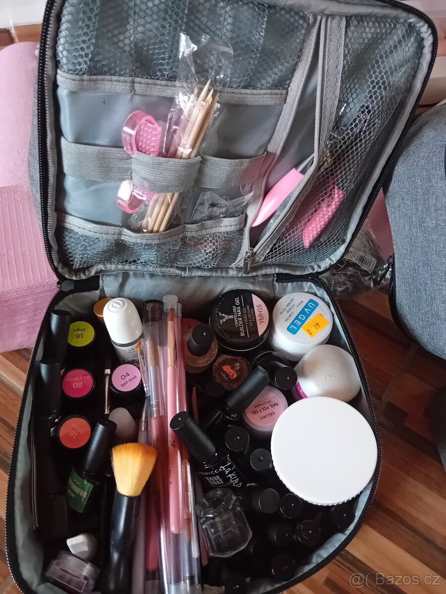 Kompletní sada na nehty – UV lampa, bruska, gely, laky, dopl - 3