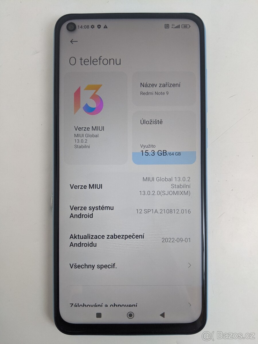 Xiaomi Redmi Note 9 3/64gb Polar White. Záruka 6 měsíců. - 3