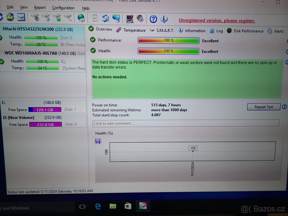 Hitachi 250gb 2.5 Sata - 3