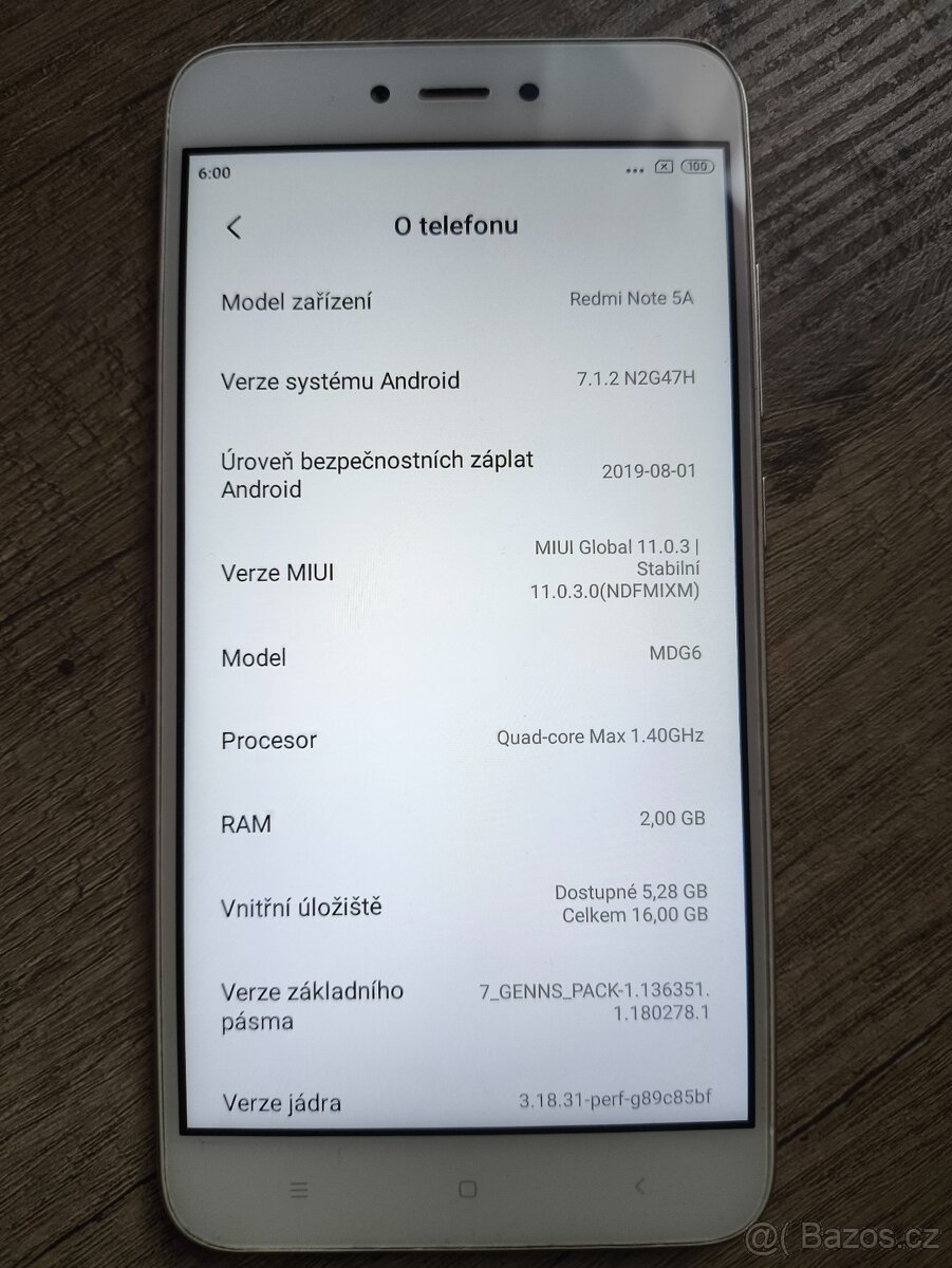 Xiaomi Redmi Note 5A - zlatá - 3