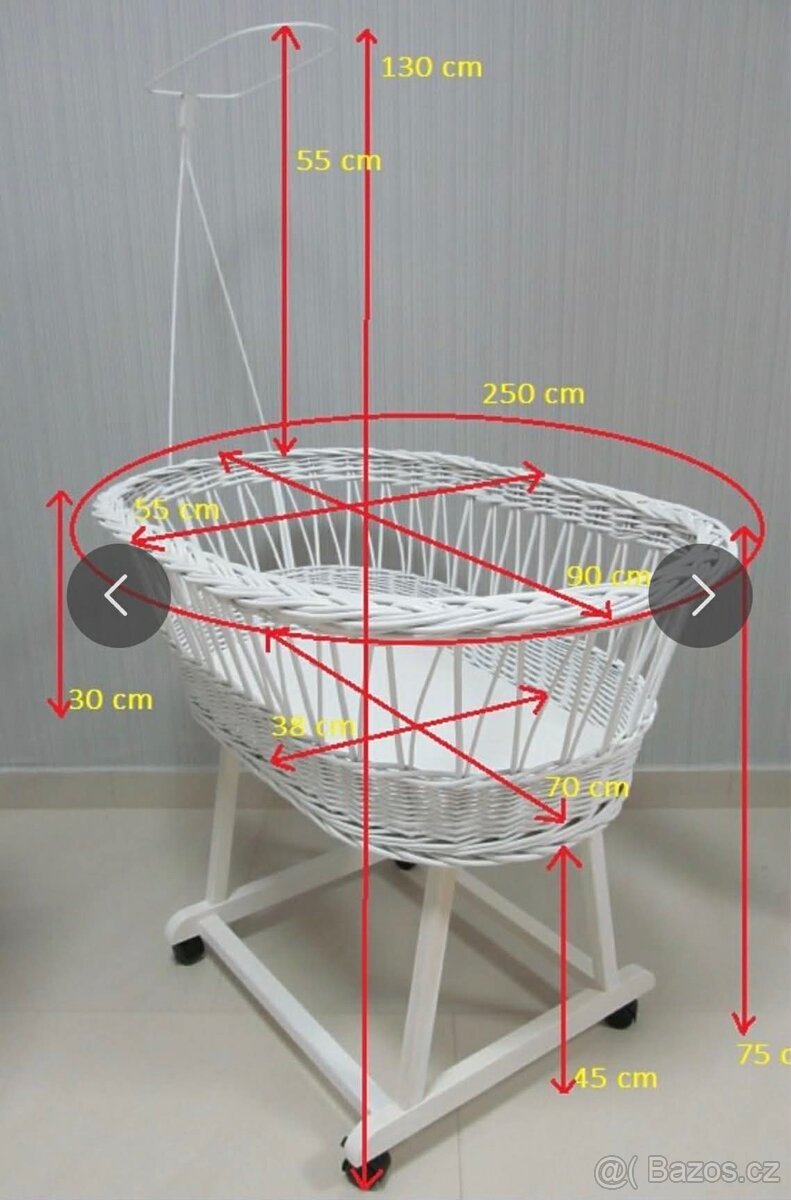 Dětská postýlka, košík pro miminko - 3