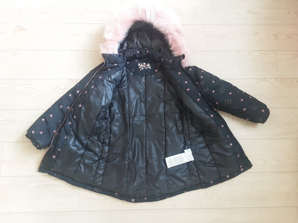 Dívčí zimní kabátek, vel. 128/134 - 3