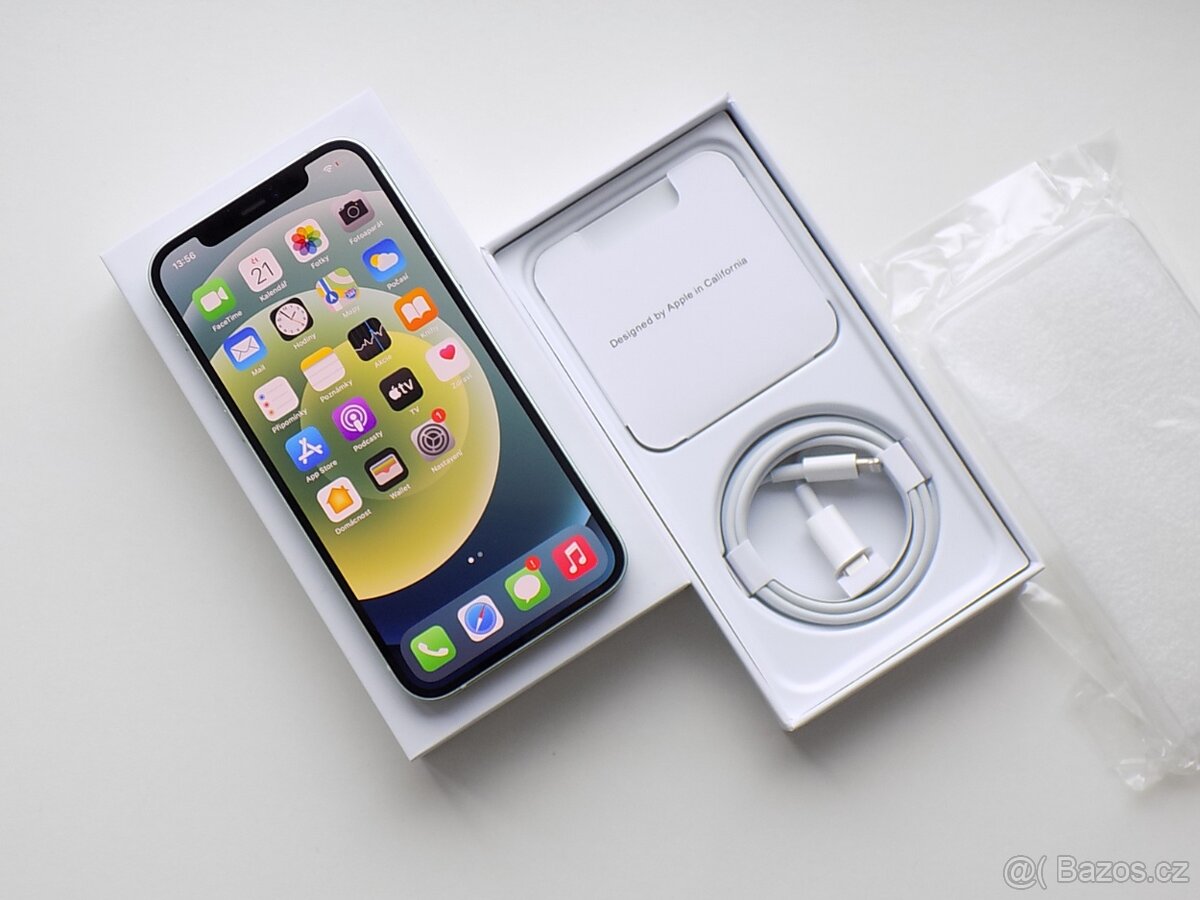 Apple iPhone 12 256GB Zelený - ZÁRUKA - 100% BATERIE - 3