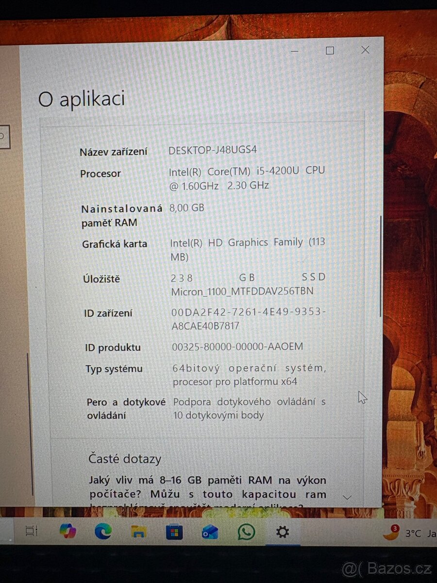 Lenovo s dotykovou obrazovkou TOP STAV - 3