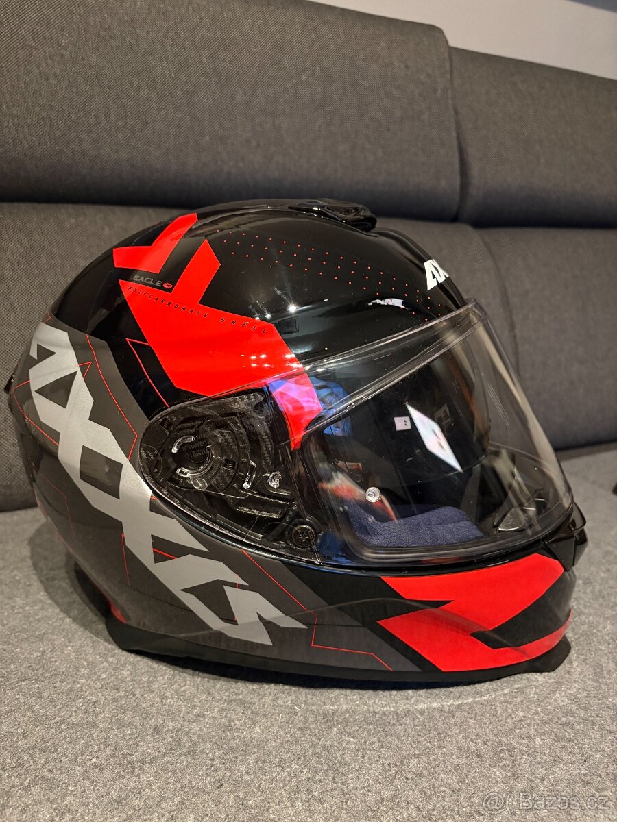 Integrální helma AXXIS EAGLE SV DIAGON Červená - 3