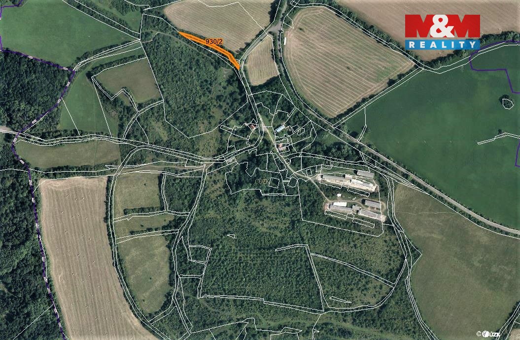 Prodej lesa, 1300 m², Konice u Mašťova - 3