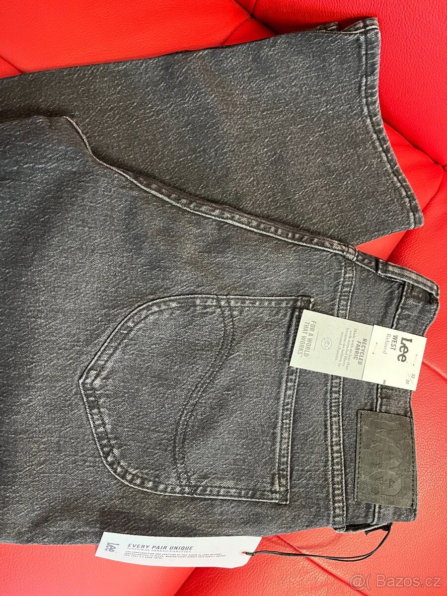 Nové jeans LEE West relaxed, vel. 32/32 + dárek - 3