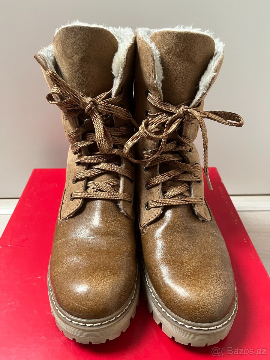 S.Oliver hnědé dámské kotníkové boty, vel. 38 - 3