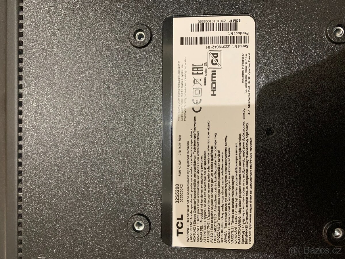 Prodám TV 32" TCL 32S5200 - 3