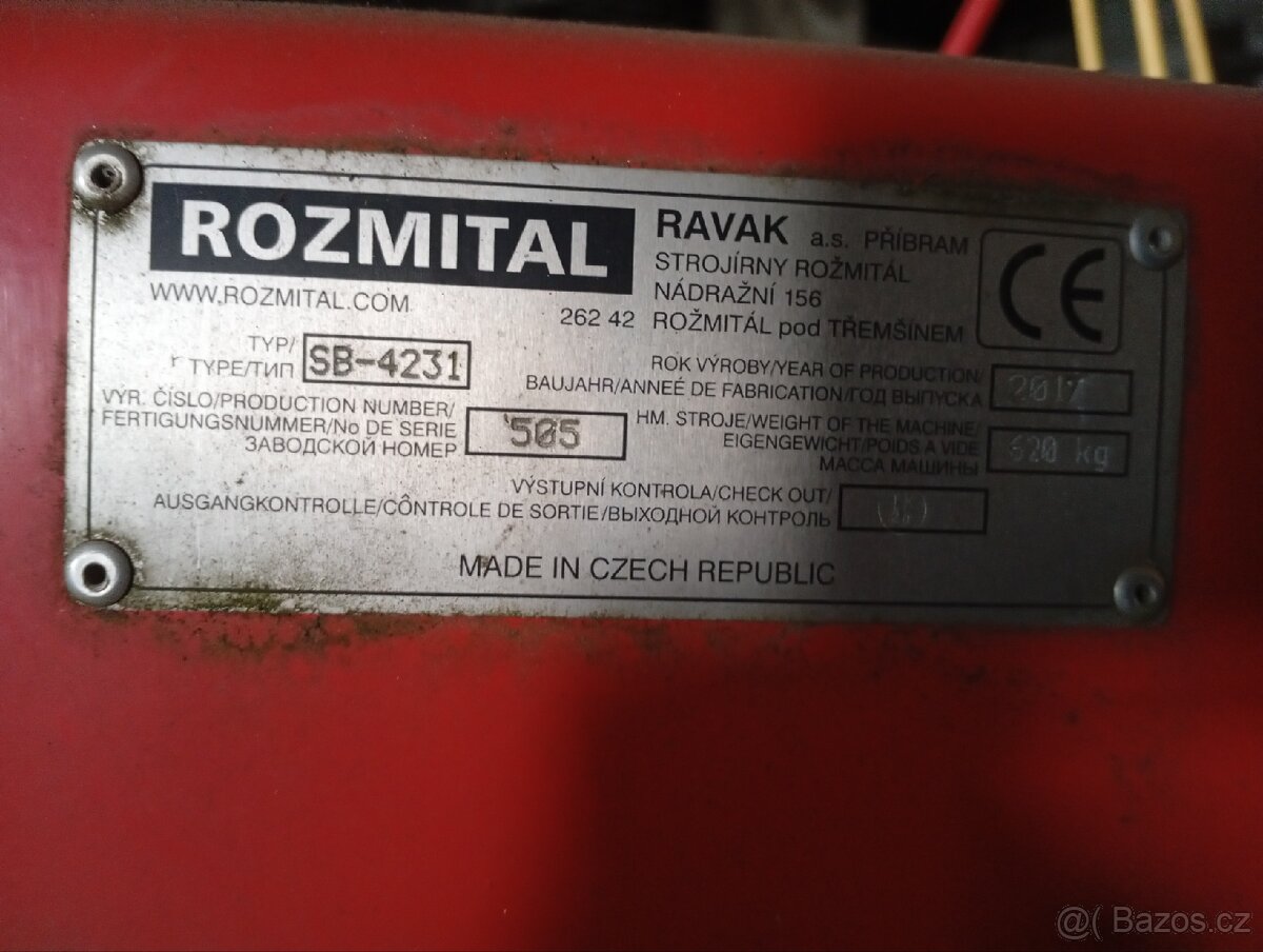 Nesený jednorotorový shrnovač Rožmitál - 3