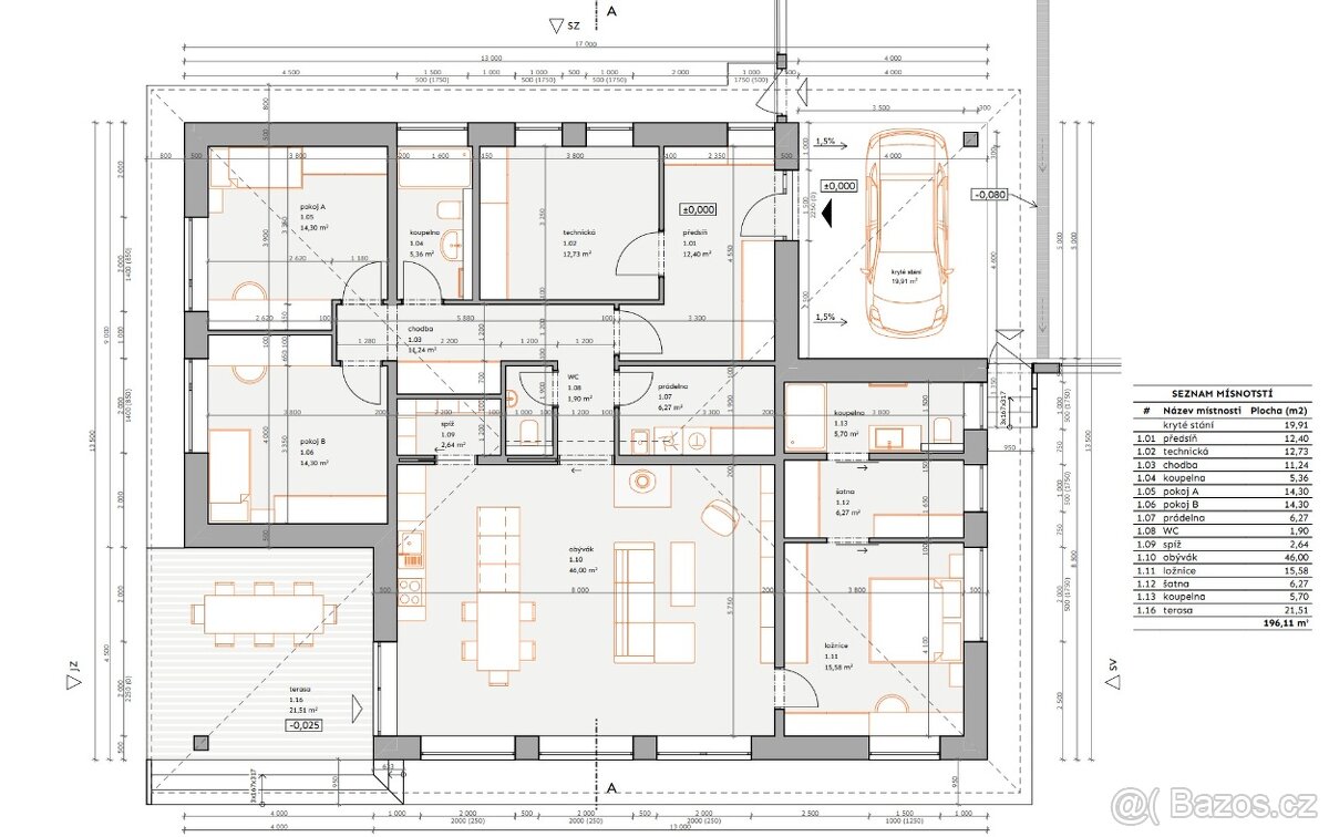 Prodej stavebního pozemku 900 m² – Kryry - 3