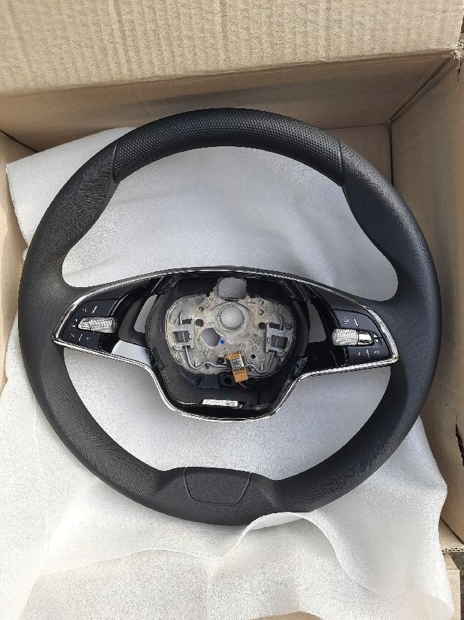 škoda fabia, octavia, superb, scala, VOLANT Nový kožený - 3