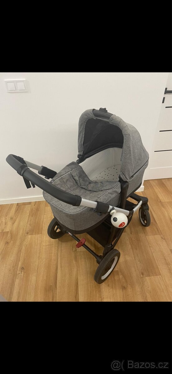 Kočárek Thule Sleek + korbička + autosedačka + další - 3