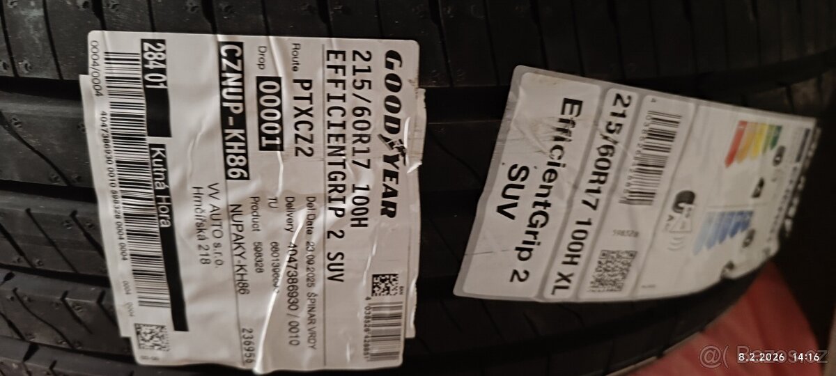 Letní pneu Dacia Duster nové+disky - 3