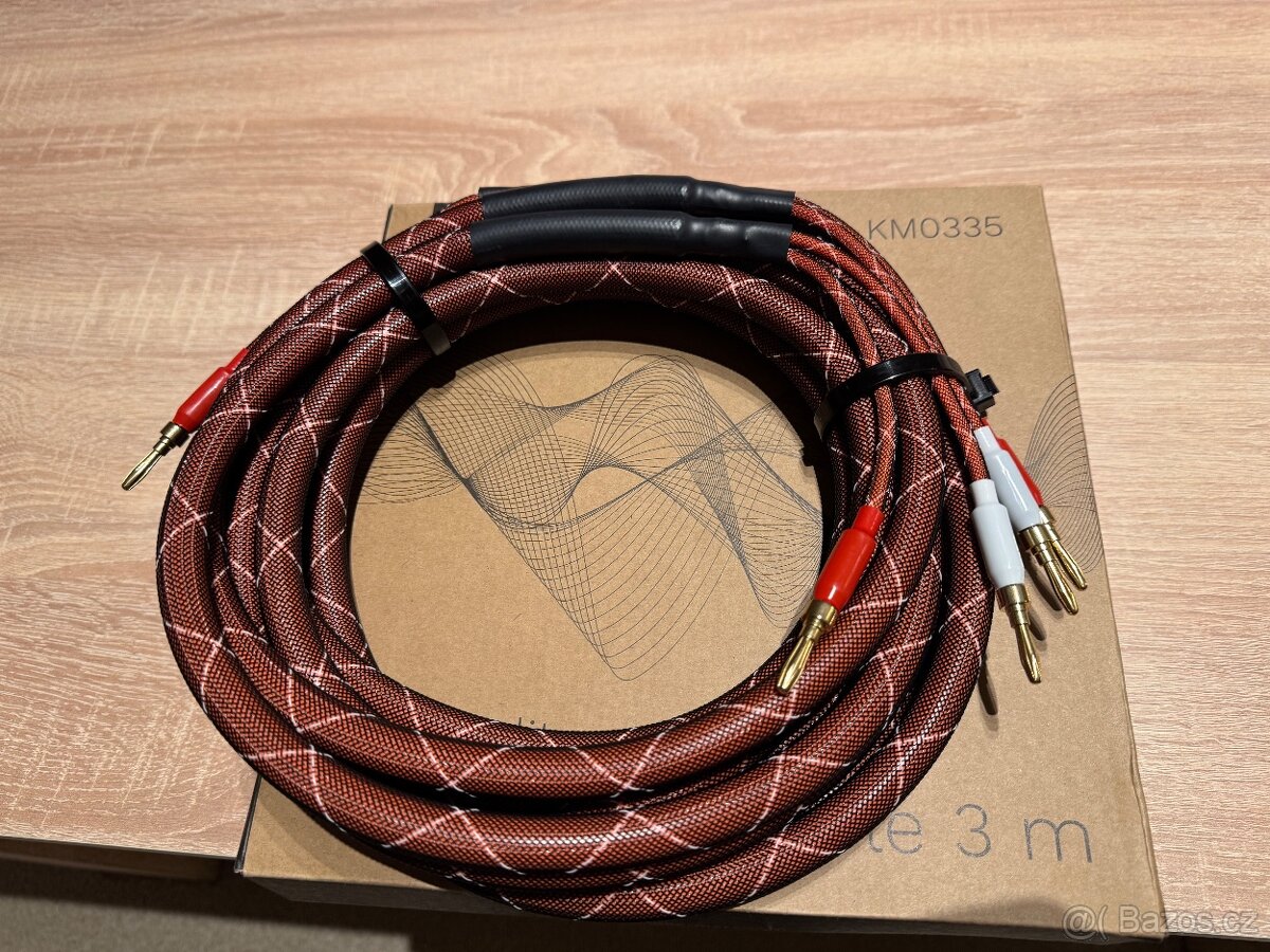 Repro kabely Kruger&Matz 3m nové - 3