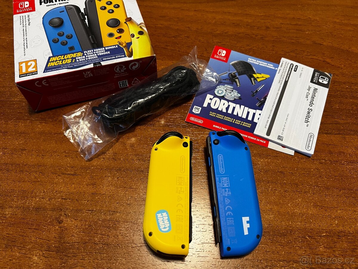 Nintendo Switch Joy-Con Fortnite Edice - Rarita, nepoužívané - 3