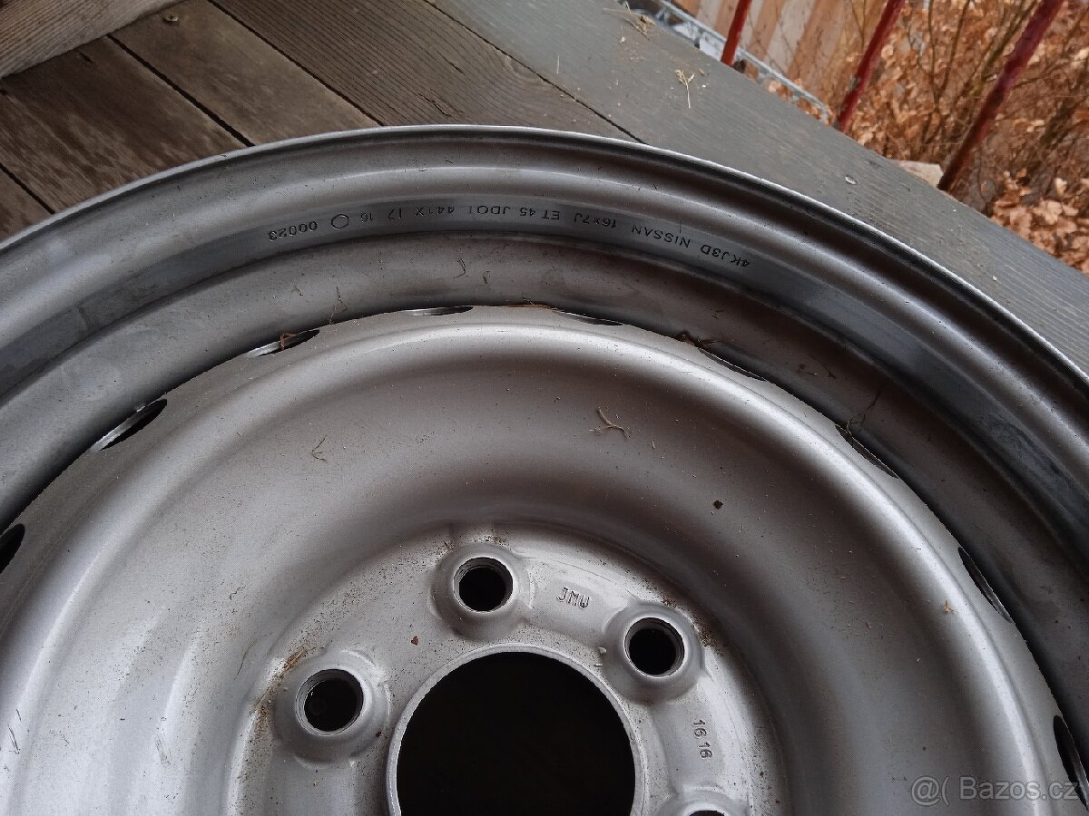Disky plechové R16 7J nissan navara d40 - 3