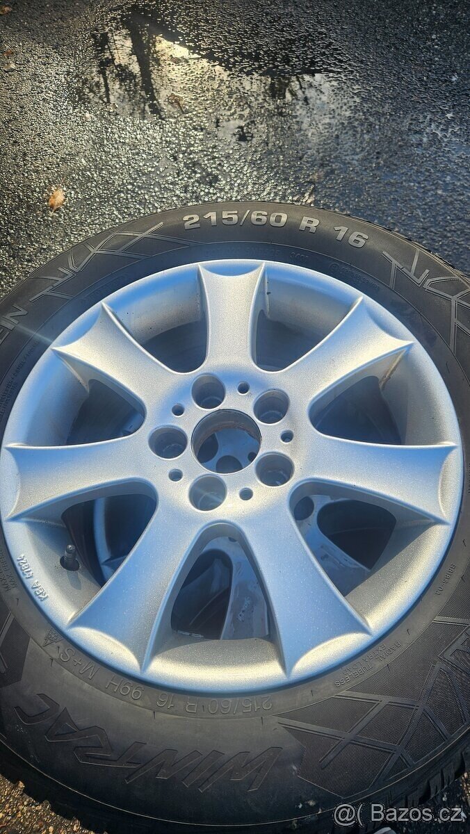 Sada Alu kol rozteč 5x112 s zimní 215/60/16 - 3