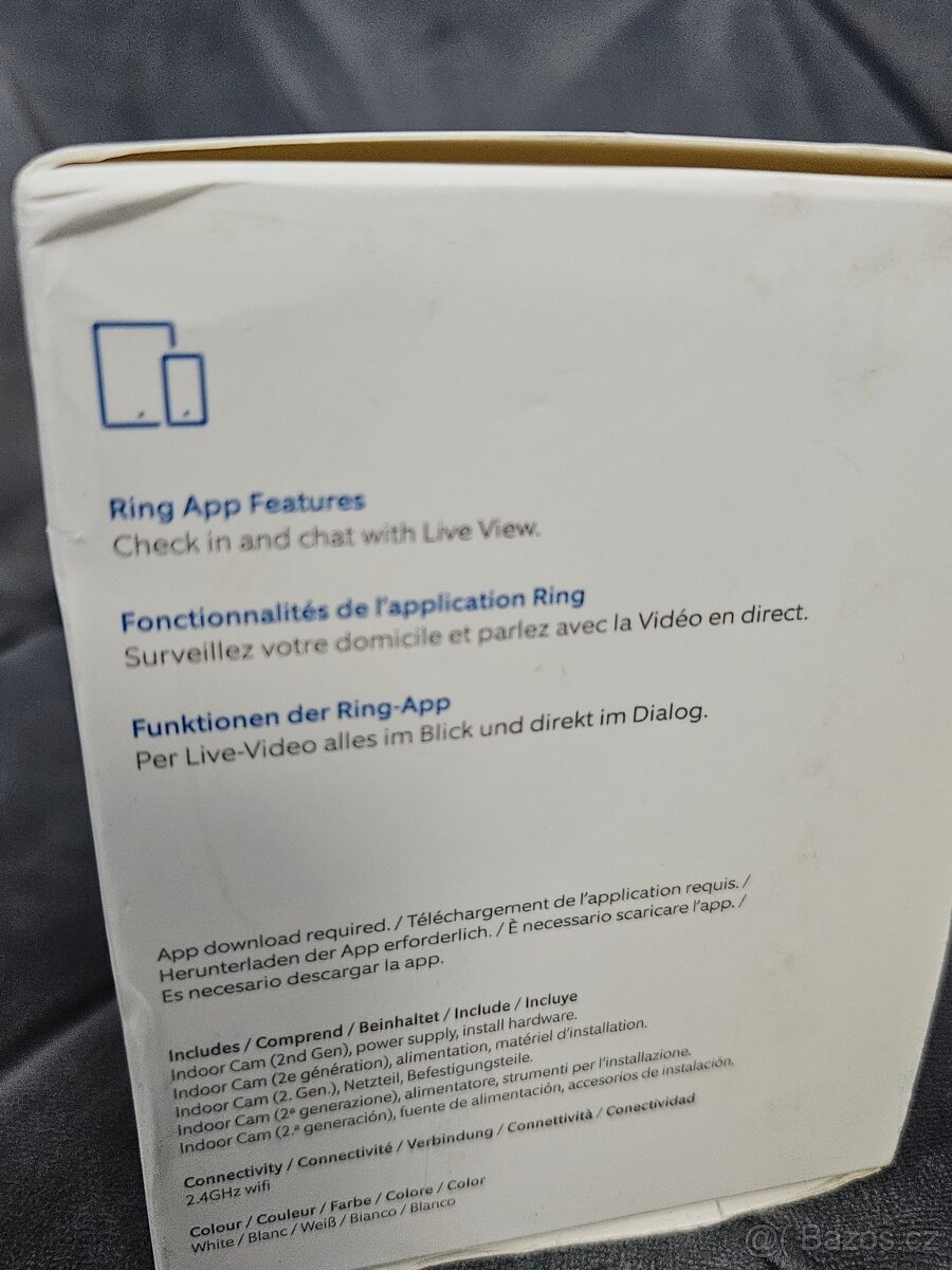 Chytrá kamera Ring Indoor Cam- nové jen rozbalené - 3