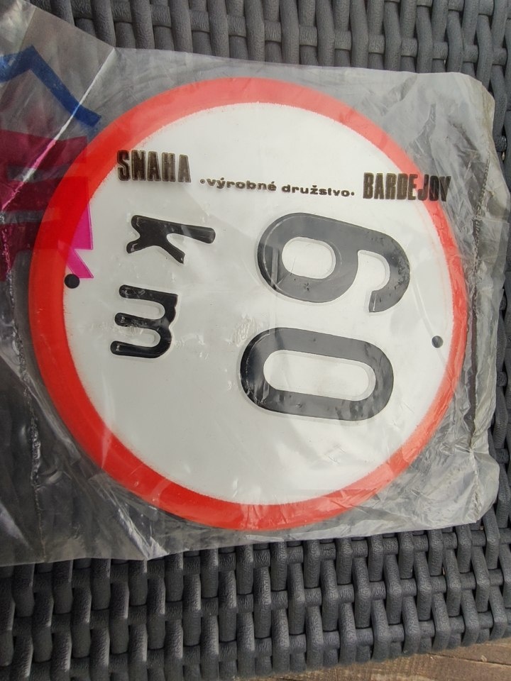 Cedulky Rychlost 60 a 70 . Originál - 3