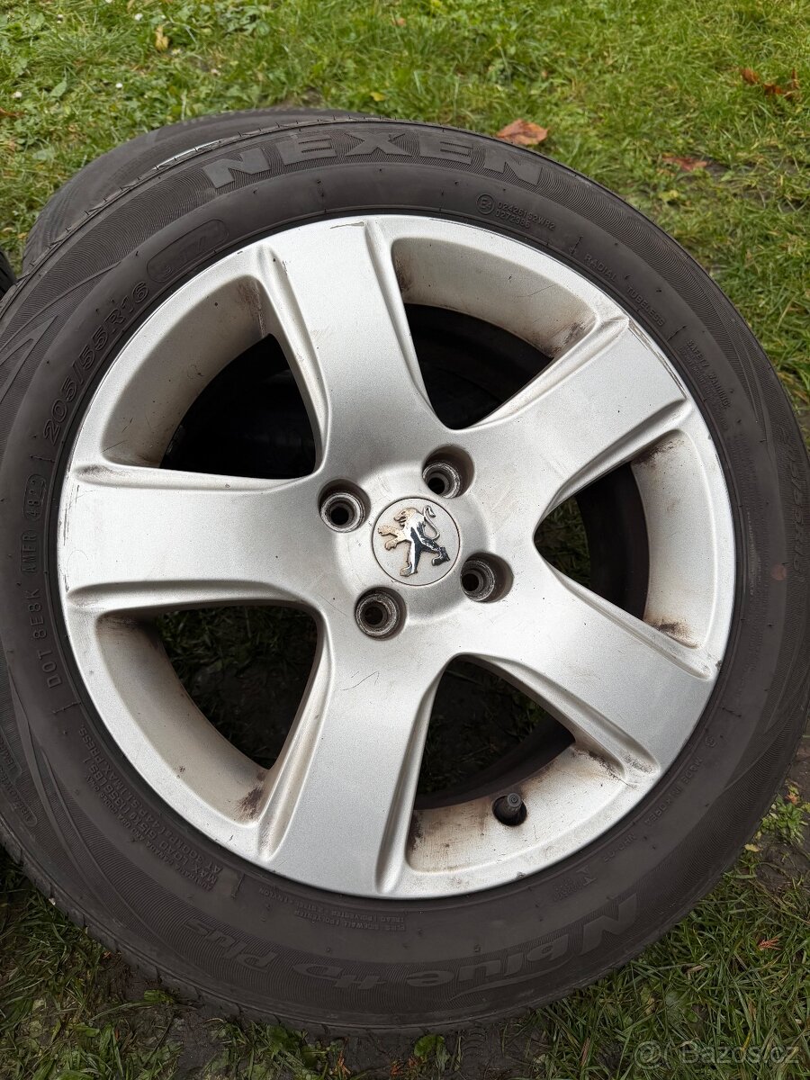 Originál letní alu kola Peugeot 4x108 205/55R16 - 3