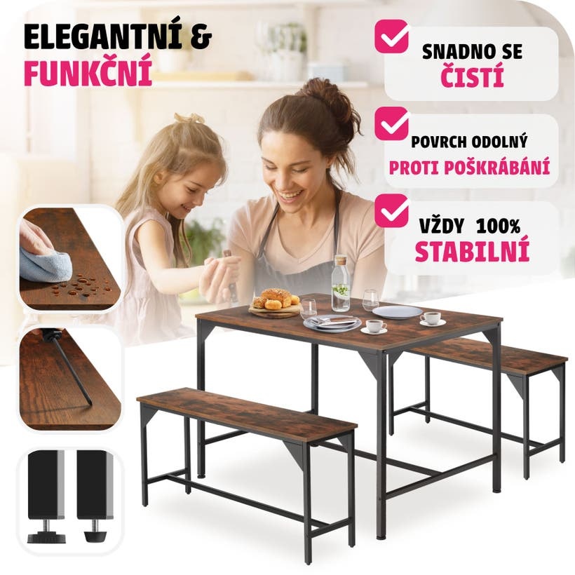 Jídelní set Bolton nový - 3