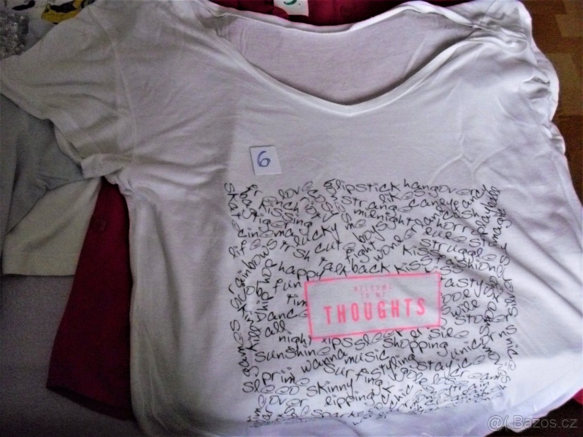 Trička dámská- vel. L (dívčí) 5 kusů. - 3