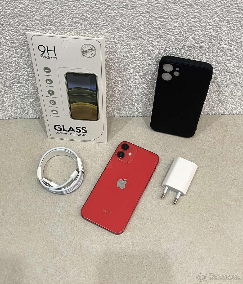 🍏 Apple iPhone 12 MINI 64GB - Red (12m. ZÁRUKA) + DÁRKY - 3