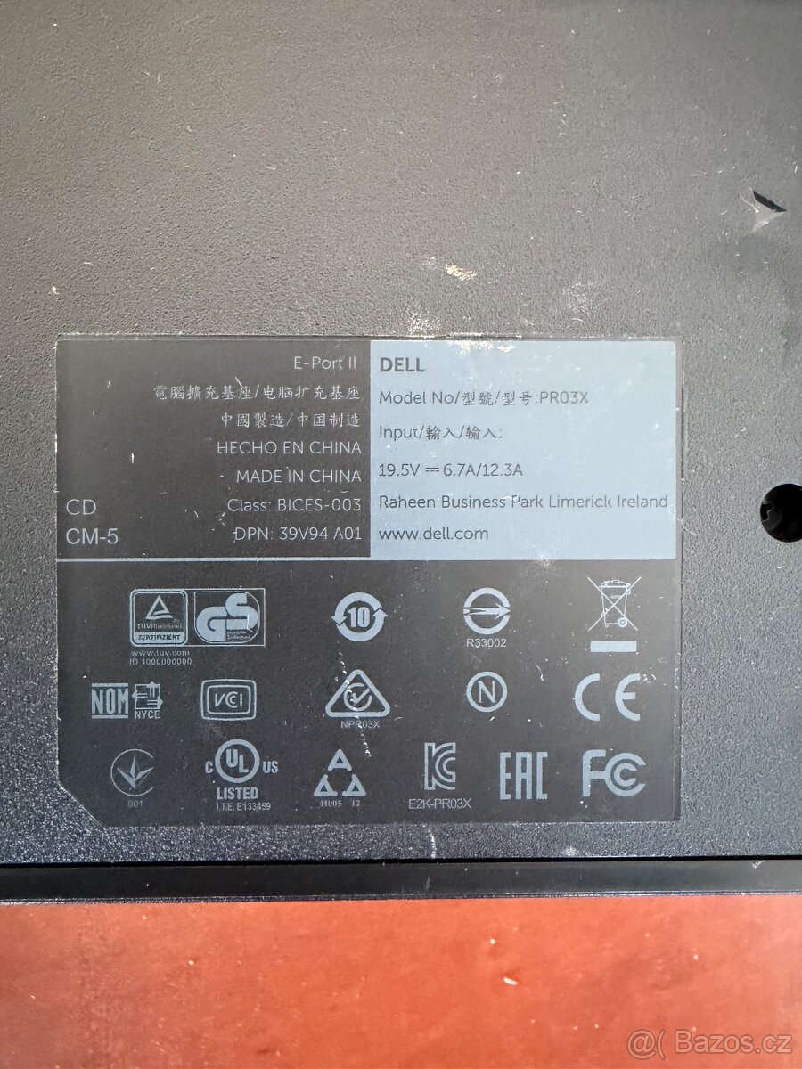 Dokovací stanice Dell PR03X + napájecí adaptér 130W - 3