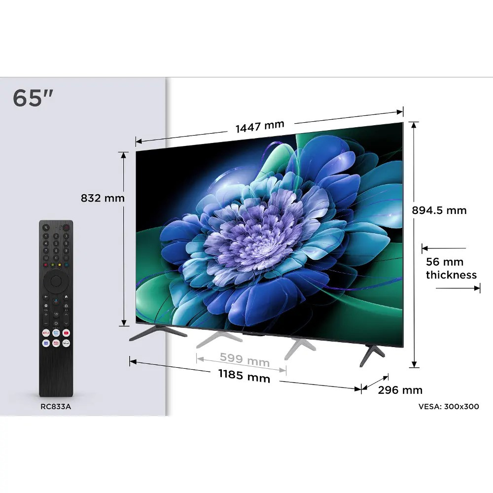 Mini LED QLED televize - TCL 65C69K - NOVÁ - 3