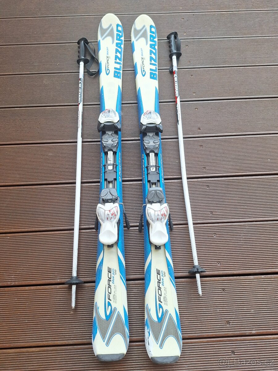 Prodám dětské sjezdové lyže Blizzard 120 cm - 3
