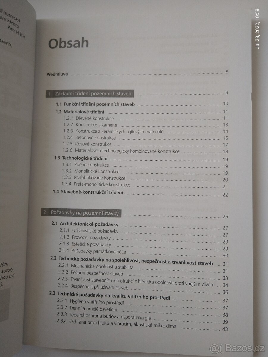 Petr Hájek Pozemní stavitelství I pro 1.ročník - 3