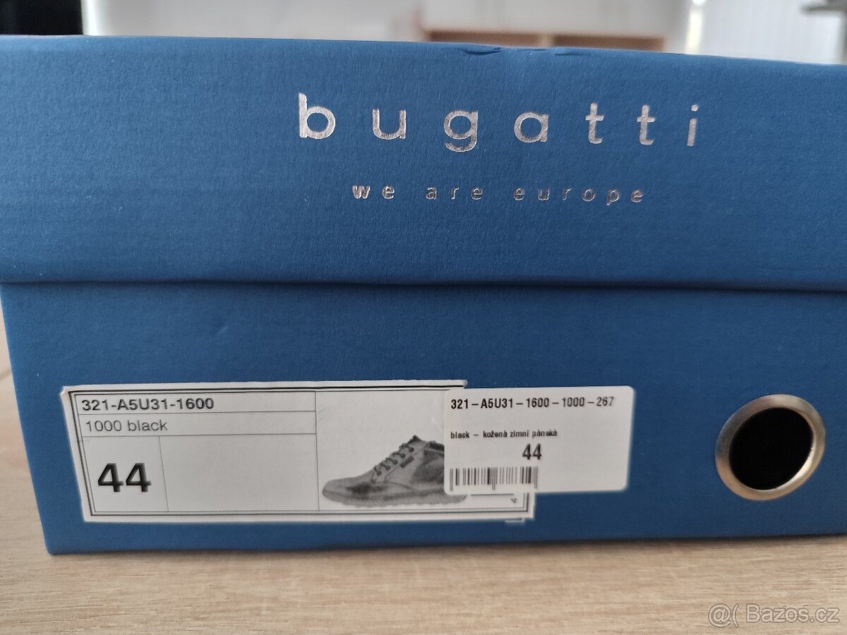 Bugatti - Kotníčkové,pánské, kožené nové - vel.44 - 3