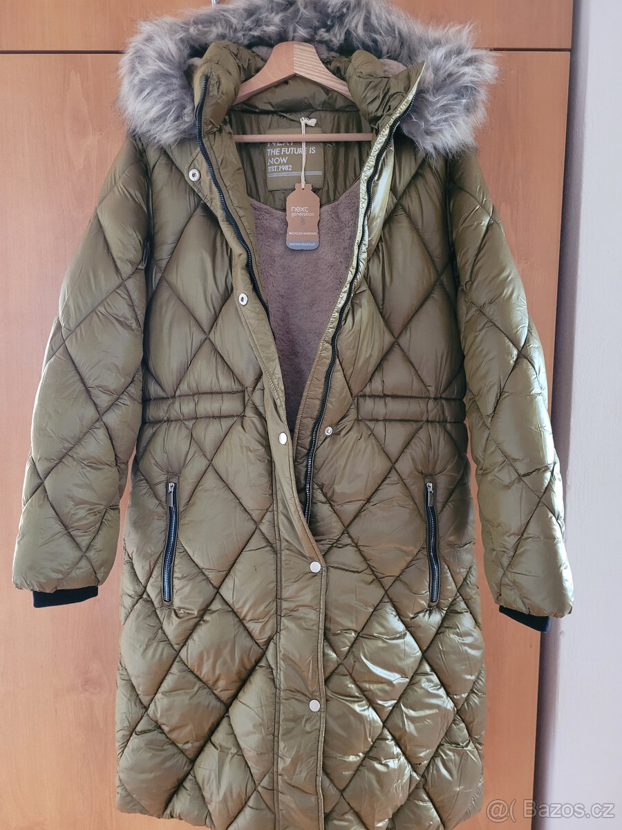 NOVÝ DÍVČÍ ZIMNÍ KABÁT NEXT vel.164 - 3