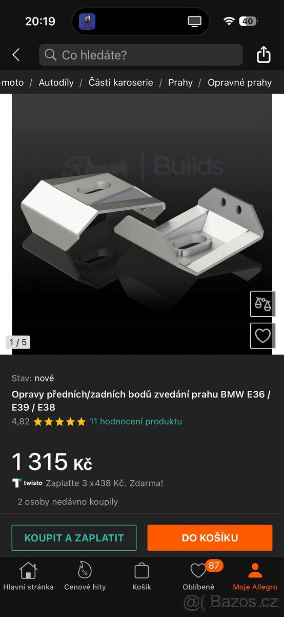 Zvedací body BMW E39, E38, E36 - 3